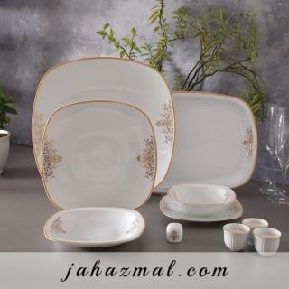 سرویس چینی زرین طرح مونت کارلو طلایی 27 پارچه(درجه یک)