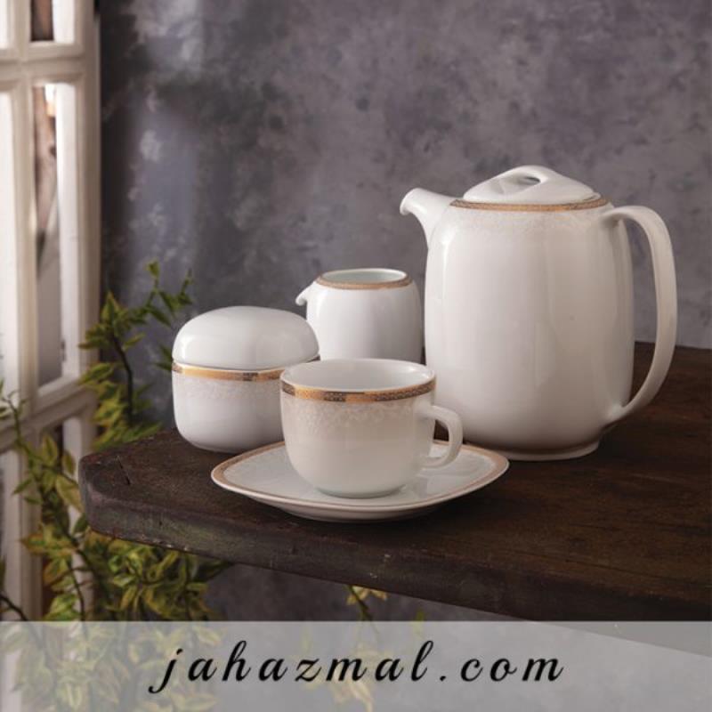 سرویس چینی زرین ریوا طلایی 98 پارچه (عالی)