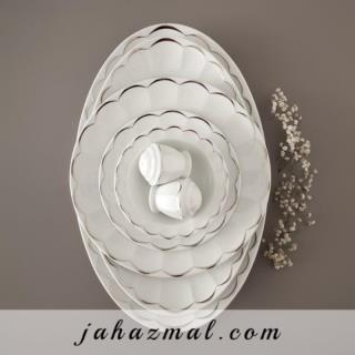 سرویس چینی زرین نارسیس پلاتینی29 پارچه (درجه یک)