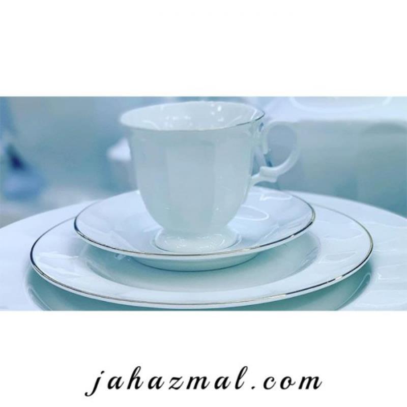 سرویس چینی زرین طرح سمن 103 پارچه (درجه یک)