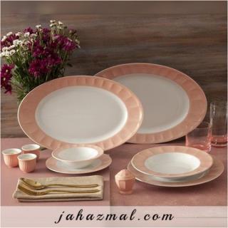 سرویس چینی زرین طرح ماربل 29 پارچه  (عالی)