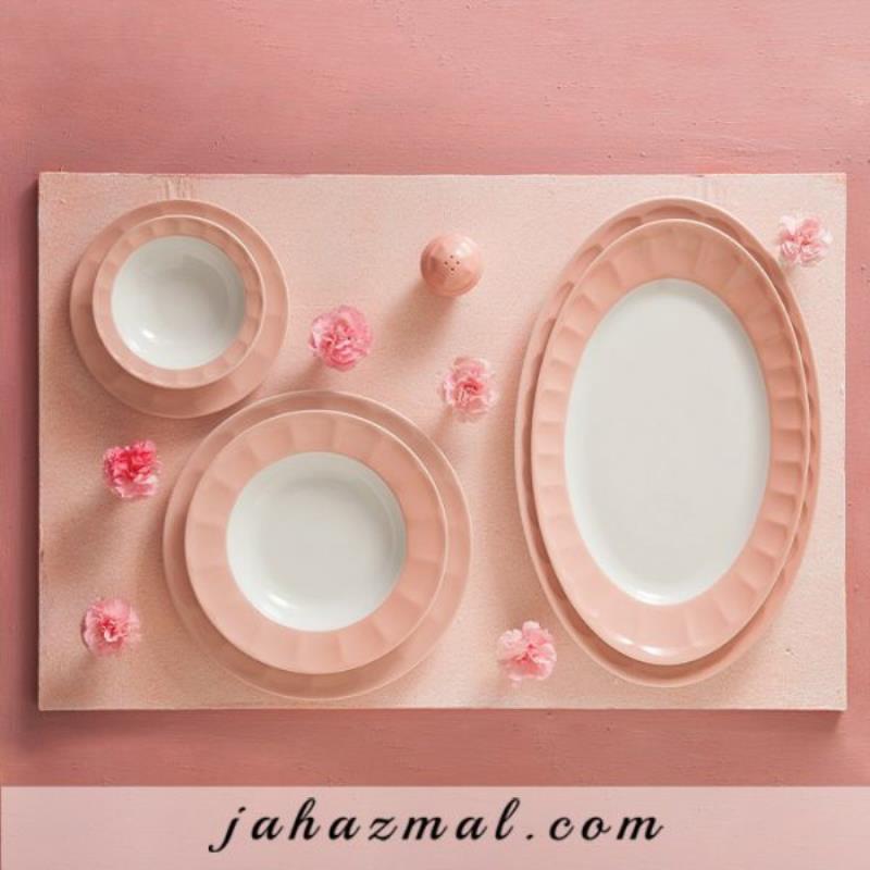 سرویس چینی زرین طرح ماربل 29 پارچه (عالی)