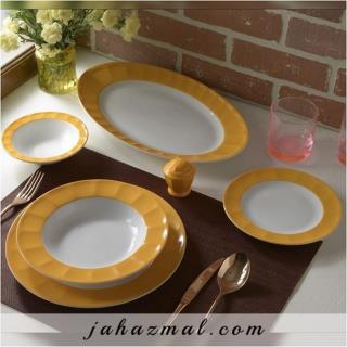 سرویس چینی زرین طرح نارنج 29 پارچه  (عالی)