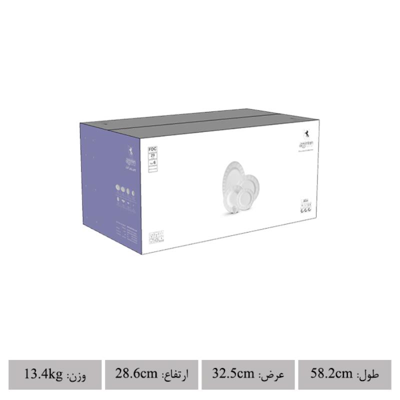 سرویس چینی زرین طرح هیلدا 29 پارچه(عالی)