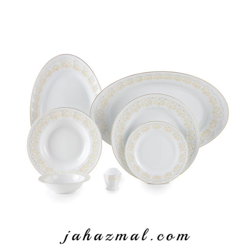 سرویس چینی زرین طرح هیلدا 103 پارچه(درجه یک)