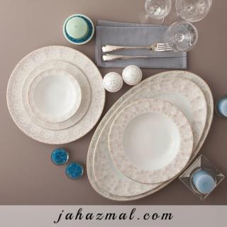 سرویس چینی زرین طرح کاررا گلد 29 پارچه (عالی)