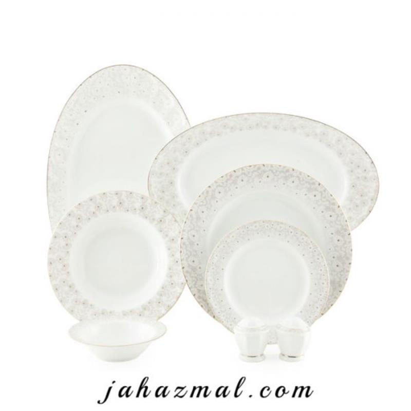 سرویس چینی زرین طرح کاررا گلد 29 پارچه (عالی)