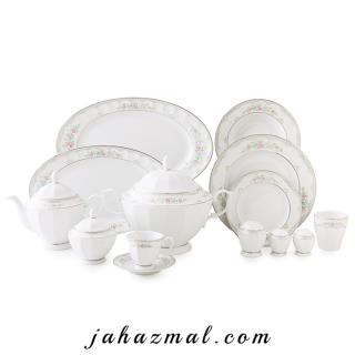 سرویس چینی زرین طرح گلاریس 103 پارچه (درجه یک)