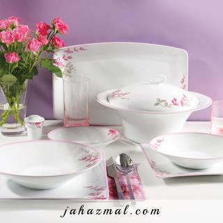 سرویس چینی زرین طرح بهاران 97 پارچه (درجه یک)