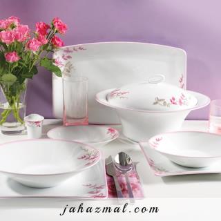 سرویس چینی زرین طرح بهاران 97 پارچه (عالی)