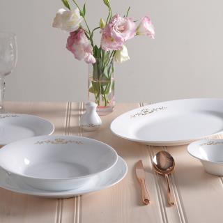 سرویس چینی زرین طرح پرنسس 35 پارچه (درجه یک)