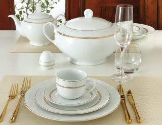 سرویس چینی زرین طرح هدیه طلایی 102 پارچه (عالی)