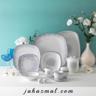 سرویس چینی زرین طرح ادلین توسی 73 پارچه