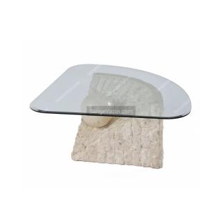 میز پایه سنگی مروارید