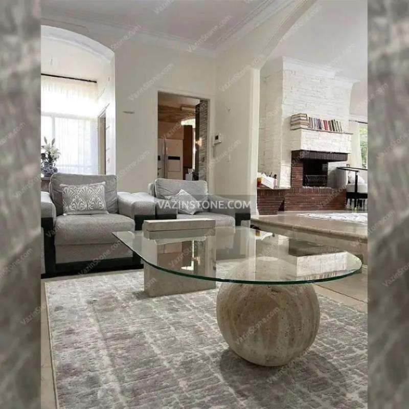 میز جلو مبلی پایه سنگی آرشیدا