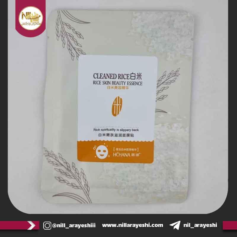 ماسک صورت ورقه ای برنج هچانا کد HC6321