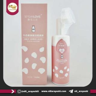 فوم شستشو صورت براش دار شیر سرسان لاو کد xg1630