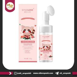 فوم شستشو صورت براش دار هلو سرسان لاو کد xg0657