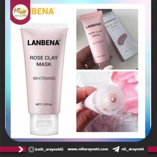ماسک تیوبی خاک رس و گل رز لانبنا