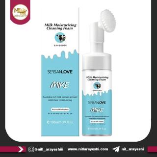 فوم شستشو صورت براش دار شیر سرسان لاو کدxg6986