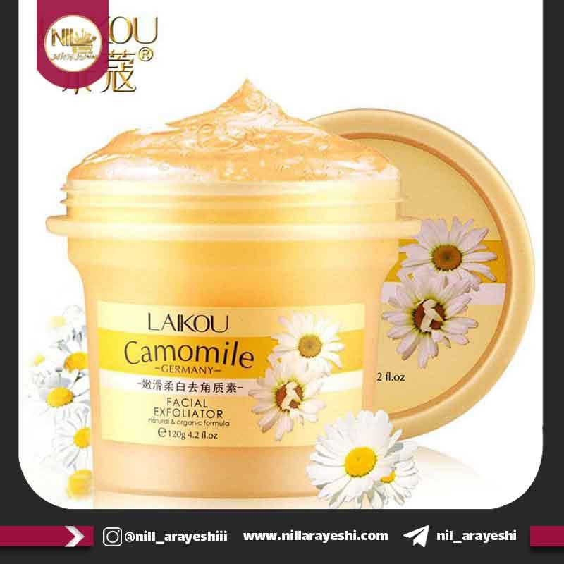 اسکراب ژل کاسه ای لایه بردار بابونه و جلبک دریایی لایکو