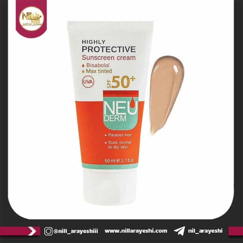 کرم ضدآفتاب رنگی تیره نئودرم SPF50