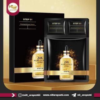 ماسک صورت سه مرحله ای ۲۴k طلا ونزن