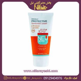 کرم ضدآفتاب بدون رنگ نئودرم SPF50