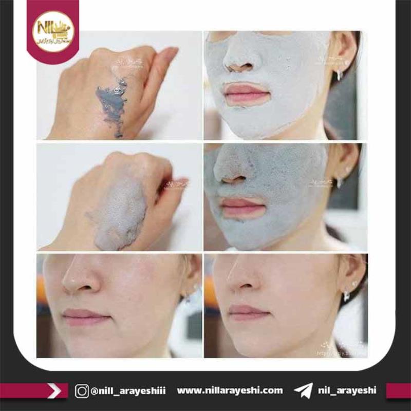 ماسک ورقه ای حبابی ذغال فعال دیر شی کد ۰۸۵۲