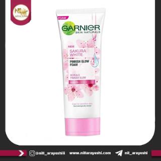 فوم شستشو صورت تیوپی گارنیر (صورتی)