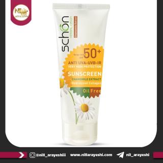 کرم ضد آفتاب رنگ بژ فاقد چربی شون