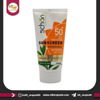 کرم ضد آفتاب دابل شید چای سبز بی رنگ شون spf50