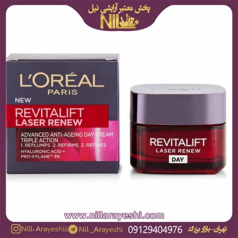 کرم ضدچروک و نرم کننده پوست روز لورآل REVITALIFT