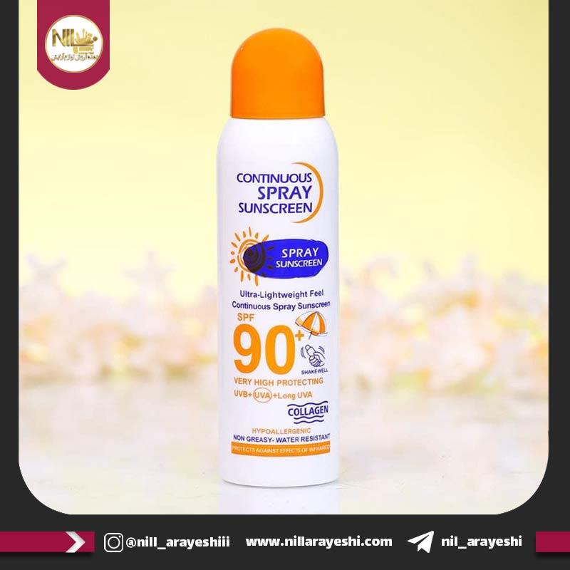 اسپری ضدآفتاب وکالی با SPF 90 ( نارنجی )