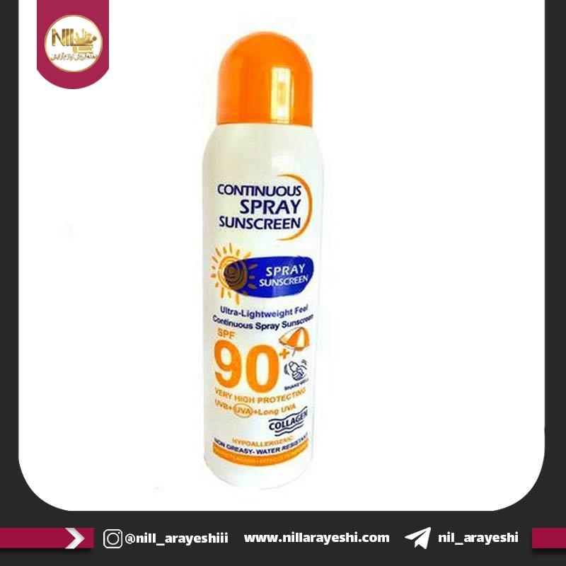 اسپری ضدآفتاب وکالی با SPF 90 ( نارنجی )