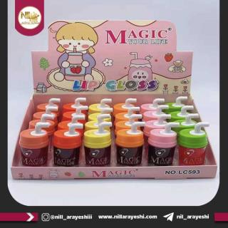 تینت لب طرح آبمیوه نی دار مجیک کد Lc593