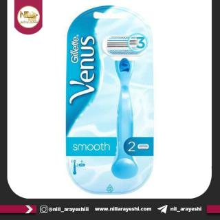 خود تراش ژیلت ونوس Smooth با ۲ تیغ یدک