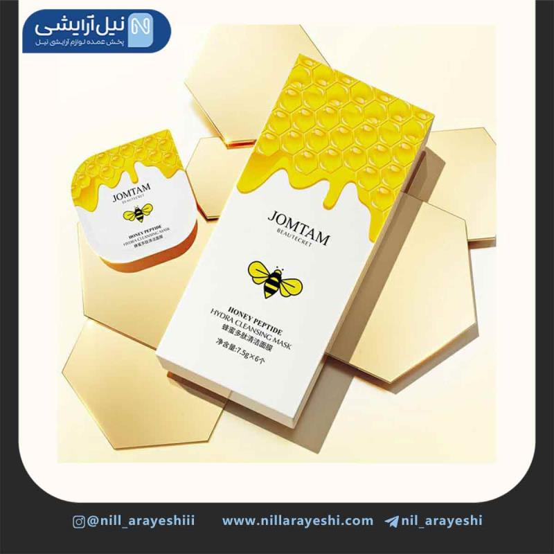 ماسک پاک کننده صورت عسل و پپتید جوم تام کد JMT19590