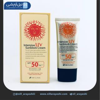 کرم ضد آفتاب بی رنگ تری دبلیو کلینیک 70 میل حاوی spf50