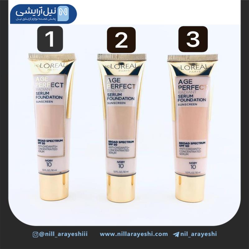 کرم پودر تیوپی لورآل مدل ایج پرفکت spf50