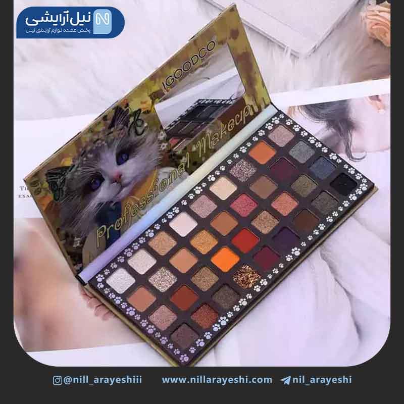 پالت سایه 36 رنگ‌ طرح گربه آیگودکو کد lk2819