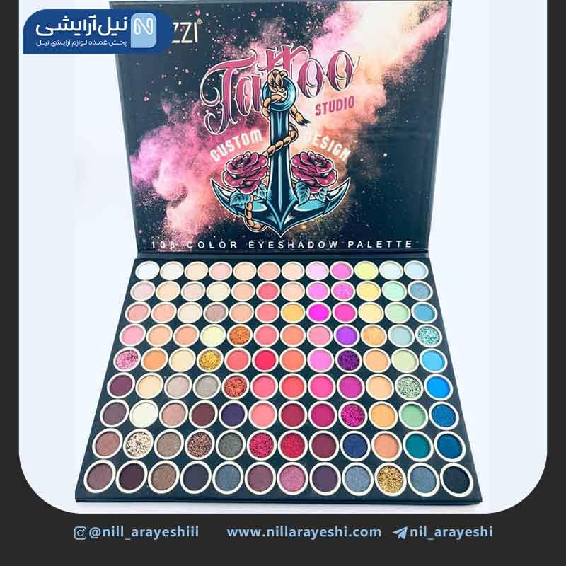 پالت سایه ۱۰۸ رنگ گلازی کد gz8040115