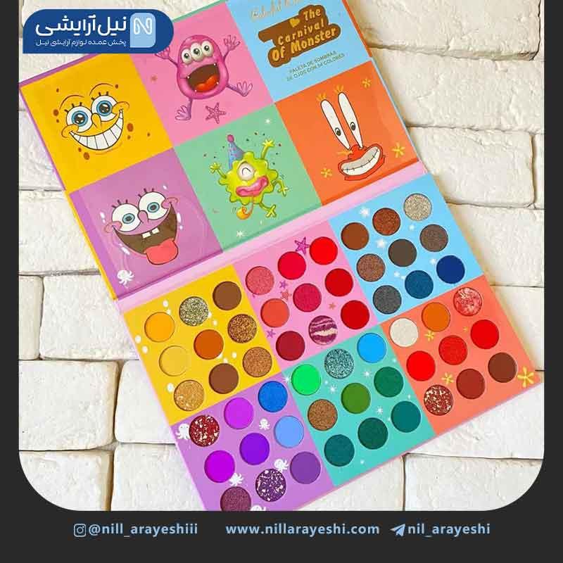 پالت سایه 54 رنگ باب اسفنجی کالرفول رینبو کد 2703