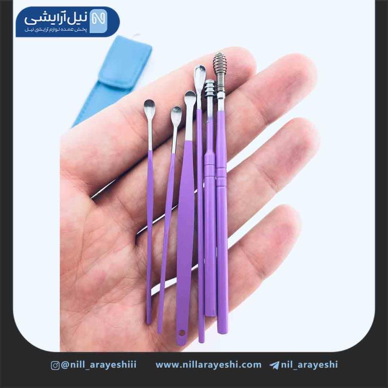 ست گوش پاککن کیف چرمی