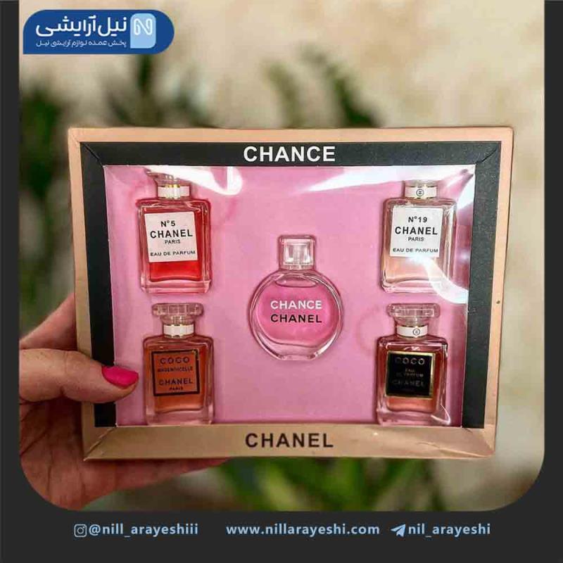 گیفت باکس عطر های مینیاتوری زنانه شنل