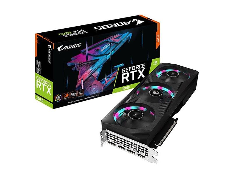 کارت گرافیک گیگابایت AORUS GeForce RTX 3060 Ti ELITE 8G