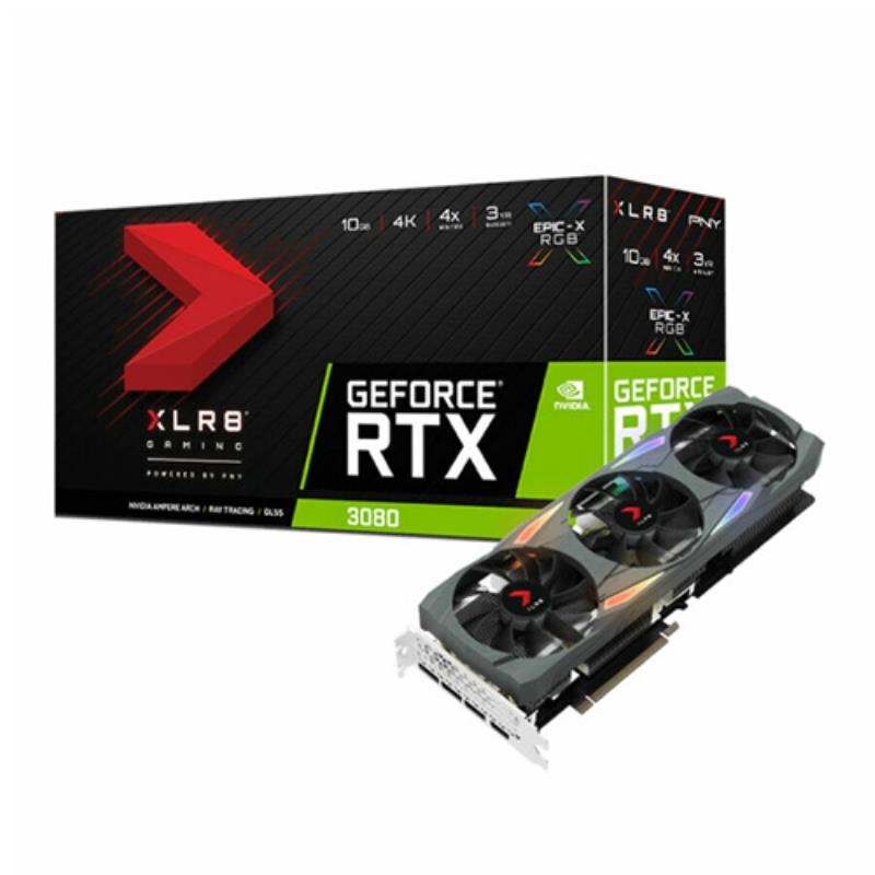کارت گرافیک پی ان وای 10GB XLR8 Gaming UPRISING EPIC-X RGB