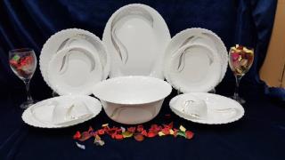 سرویس 6 نفره ارکوپال قالب گرد طرح شمل طلا