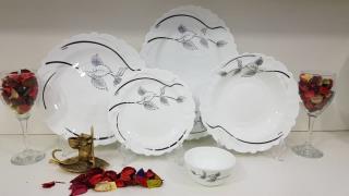 سرویس25 پارچه ارکوپال مقصود ایروپال مدل ماینا مشکی