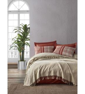 ست رو تختی کاتن باکس مدل Jakarli طرح Origin رنگ Bej